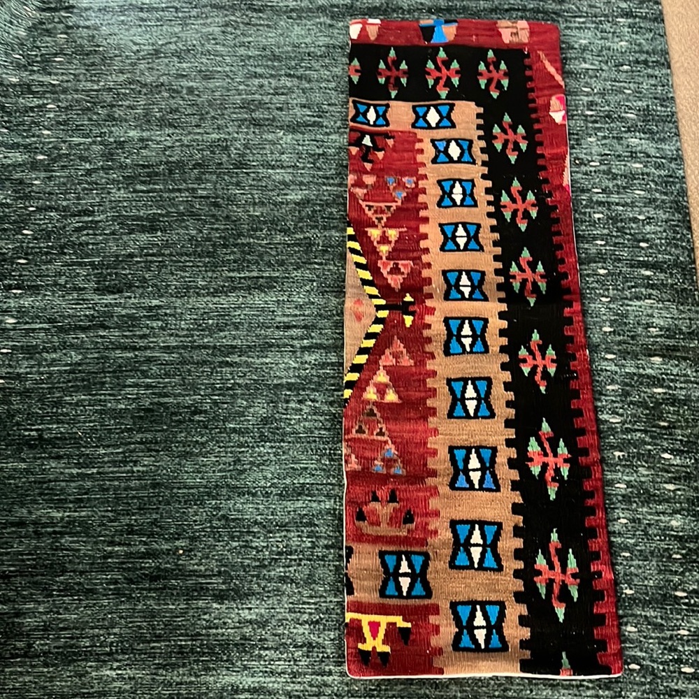 Vintage Turkish Kilim Lumbar Pillow cover